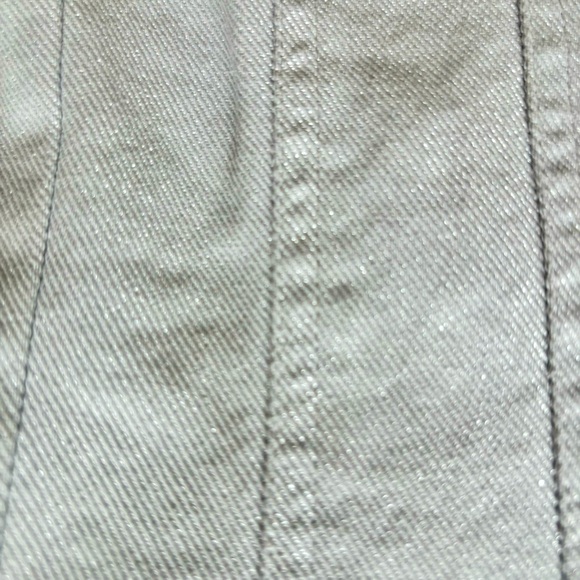 ZARA Top Strapless Silver Blue Denim Corset Style Tube Top—NWT—XXL - Picture 14 of 16